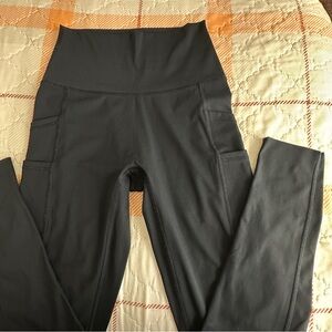 AERIE High-Waisted Black 7/8 Leggings